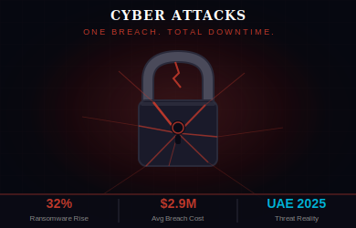 One Attack. Total Downtime. The Cyber Threat Reality for UAE Businesses in 2025